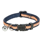 Trixie kattenhalsband gestreept blauw oranje