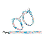 Trixie - kattentuigje met riem flower power motief