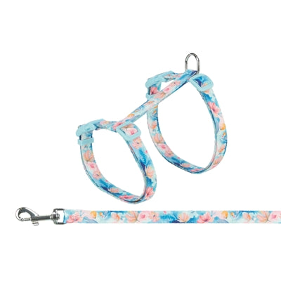 Trixie - kattentuigje met riem flower power motief