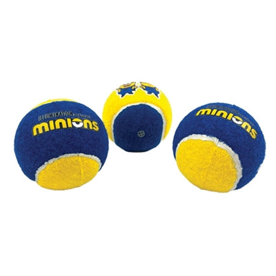 Minion - Minion S squeaky tennisballen met piep geel / blauw