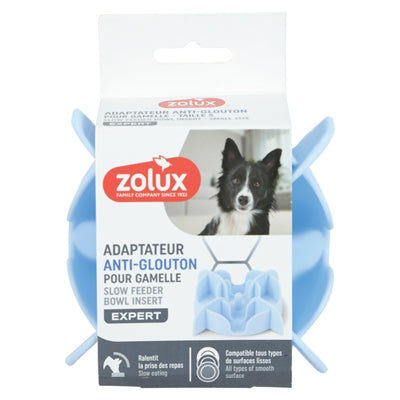 Zolux - slowfeeder / inzet stuk voor voerbak silicone blauw