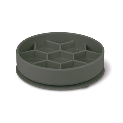 Zolux - voebrak hond slow feed met zuignappen silicone grijs