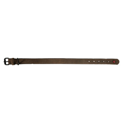 Zolux - expert halsband hond premium leer / neopreen bruin