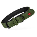 Zolux - expert halsband hond premium leer / neopreen groen
