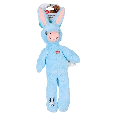 Zolux - furry farm ezel hassan pluche met touw blauw