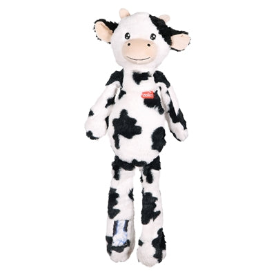 Zolux - furry farm koe isache pluche met touw wit / zwart