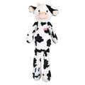 Zolux - furry farm koe isache pluche met touw wit / zwart