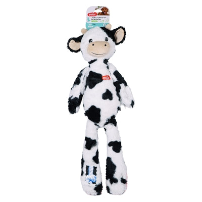 Zolux - furry farm koe isache pluche met touw wit / zwart
