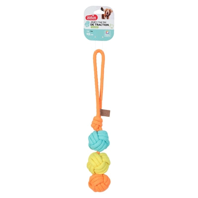 Zolux - flostouw twist met 3 touwballen meerkleurig