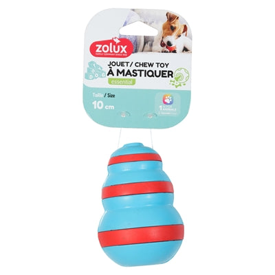 Zolux - treat cone rubber lichtblauw / rood