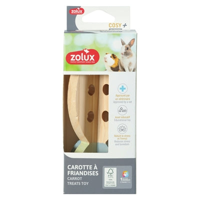 Zolux - fourageerwortel cosy snack houder hout