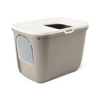 Savic kattenbak ease-in wit mokka