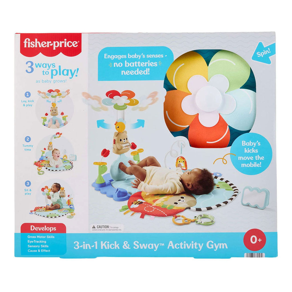 Fisher-Price - Fisher-Price 3-in-1 trappel en schommel activiteitenmat