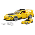 Hot Wheels - brick shop speed series 2007 honda s2000 1:32 bouwset - 257dlg.