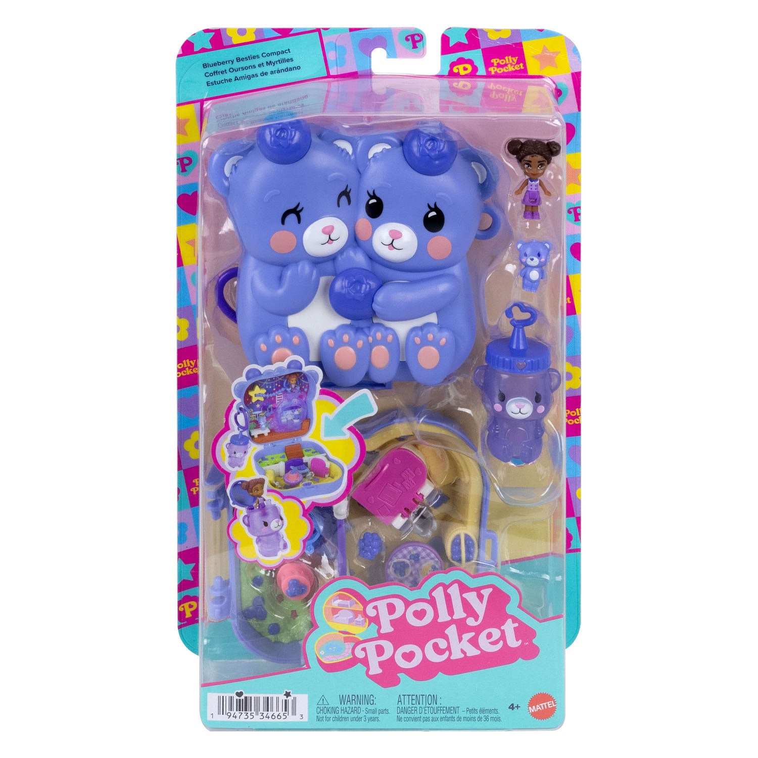 - Polly Pocket Compactset Beren en Bosbessen