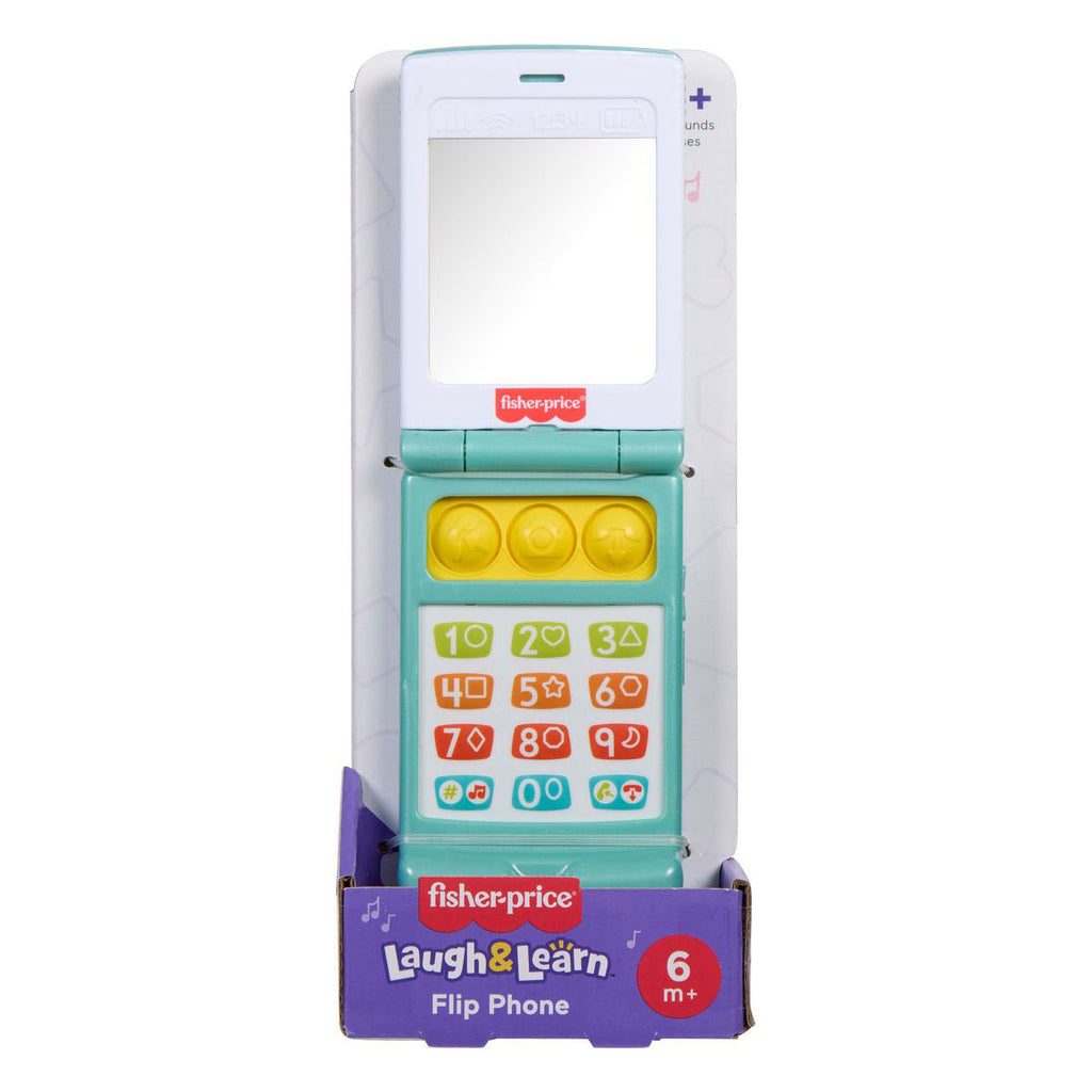Fisher-Price - Fisher-Price lachen & leren klaptelefoon - muzikale leeractiviteit voor peuters