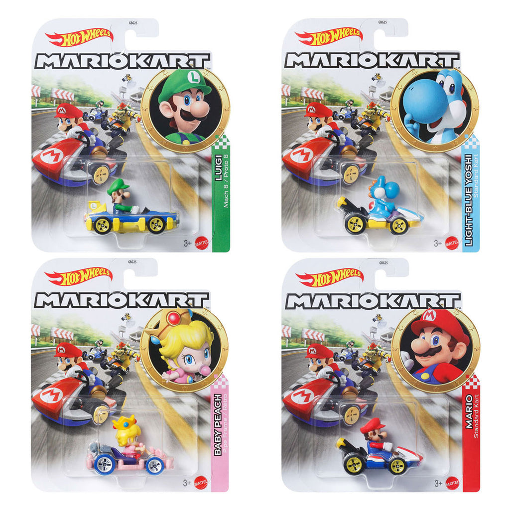 Hot Wheels - mario kart voertuig - 1:64