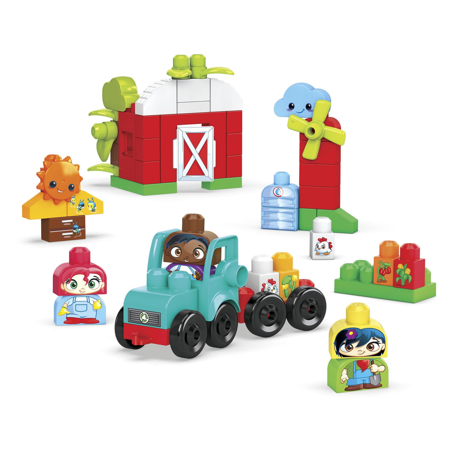 Mega bloks groene stad ecoboerderij