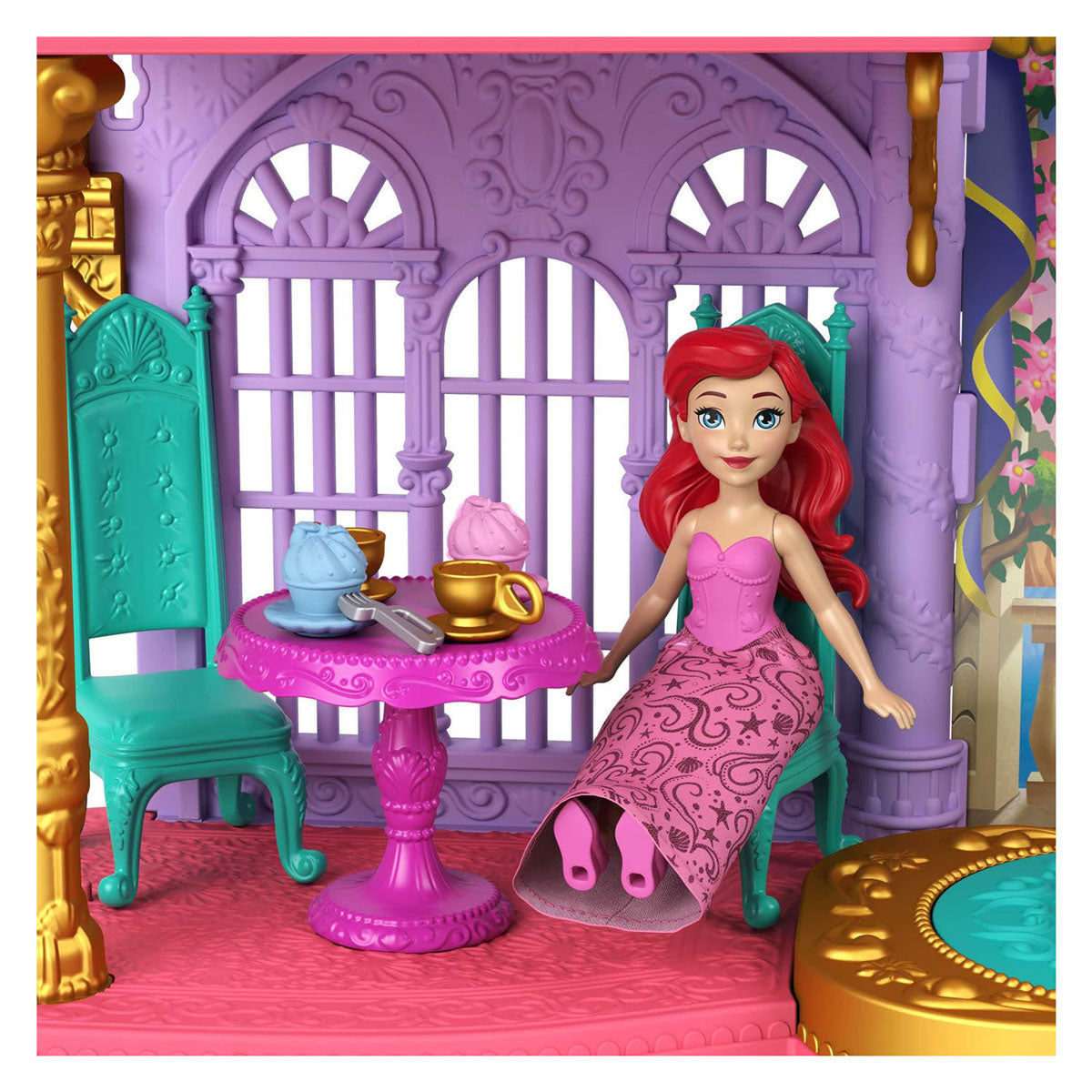 Mattel disney princess ariel deluxe castle | 2 stuks