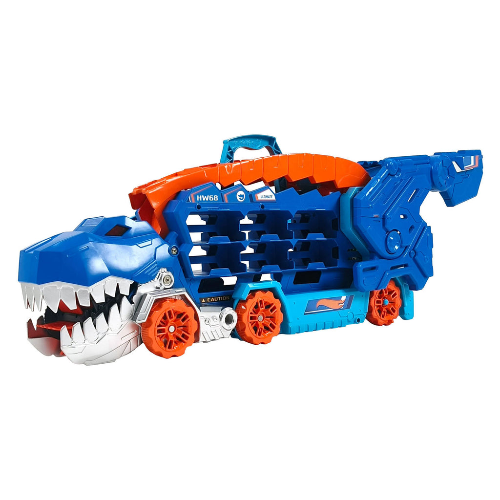 Mattel hot wheels city ultimate t-rex transporter speelset