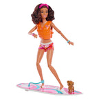 Barbie beach pop met surfplank
