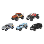 Mattel matchbox basics auto's, 5st.