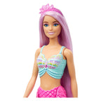 Barbie zeemeermin roze lang haar