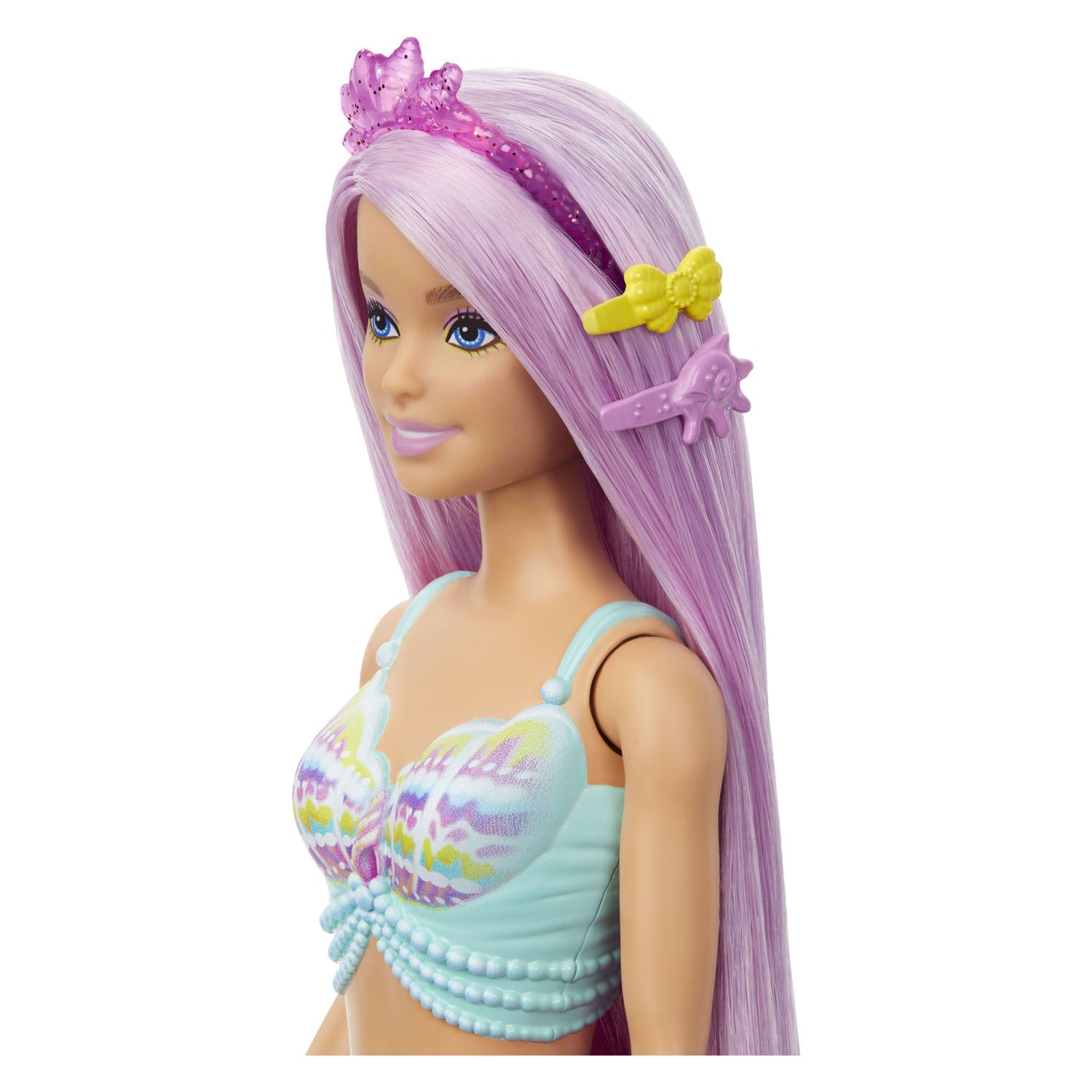 Barbie zeemeermin roze lang haar