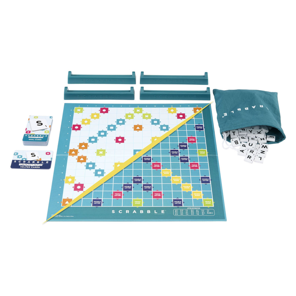 Mattel scrabble 2 in 1 ontdek woordevol plezier van