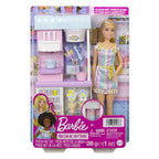 Barbie ice cream shopkeeper speelset