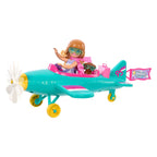 Mattel barbie chelsea modepop met vliegtuig