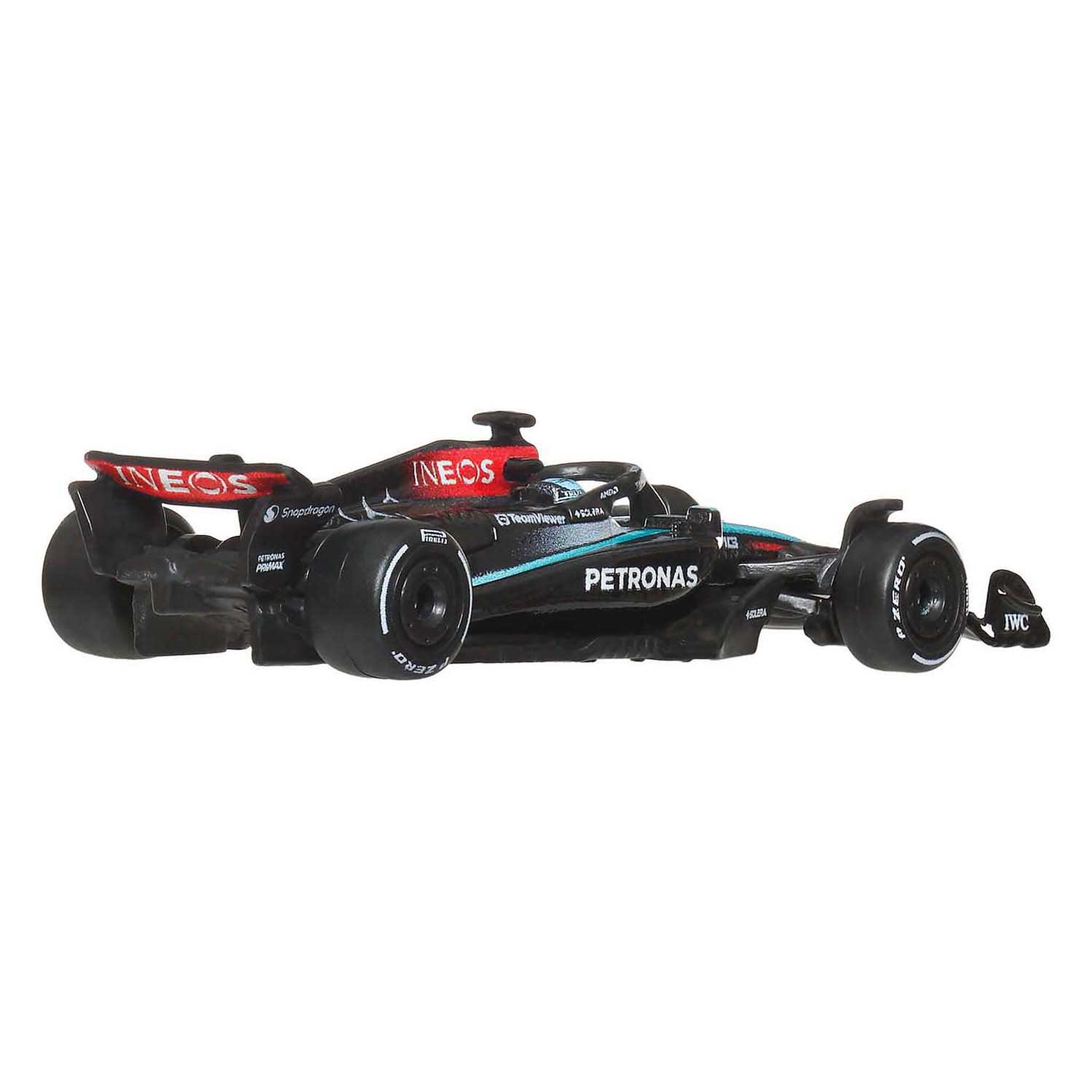Hot Wheels - premium metalen formule 1 verzamelbaar speelgoed raceauto - george russell mercedes-benz