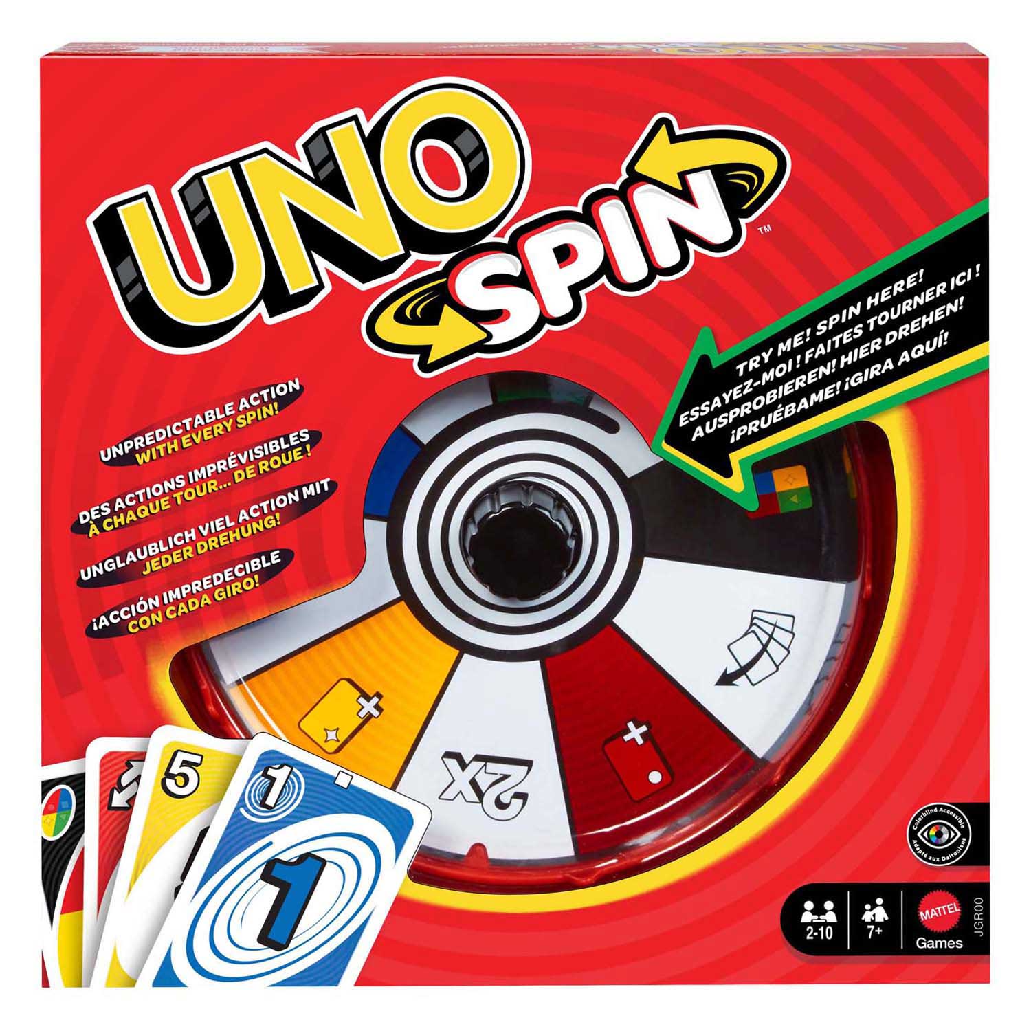 Mattel Games - Games Uno spin kaartspel