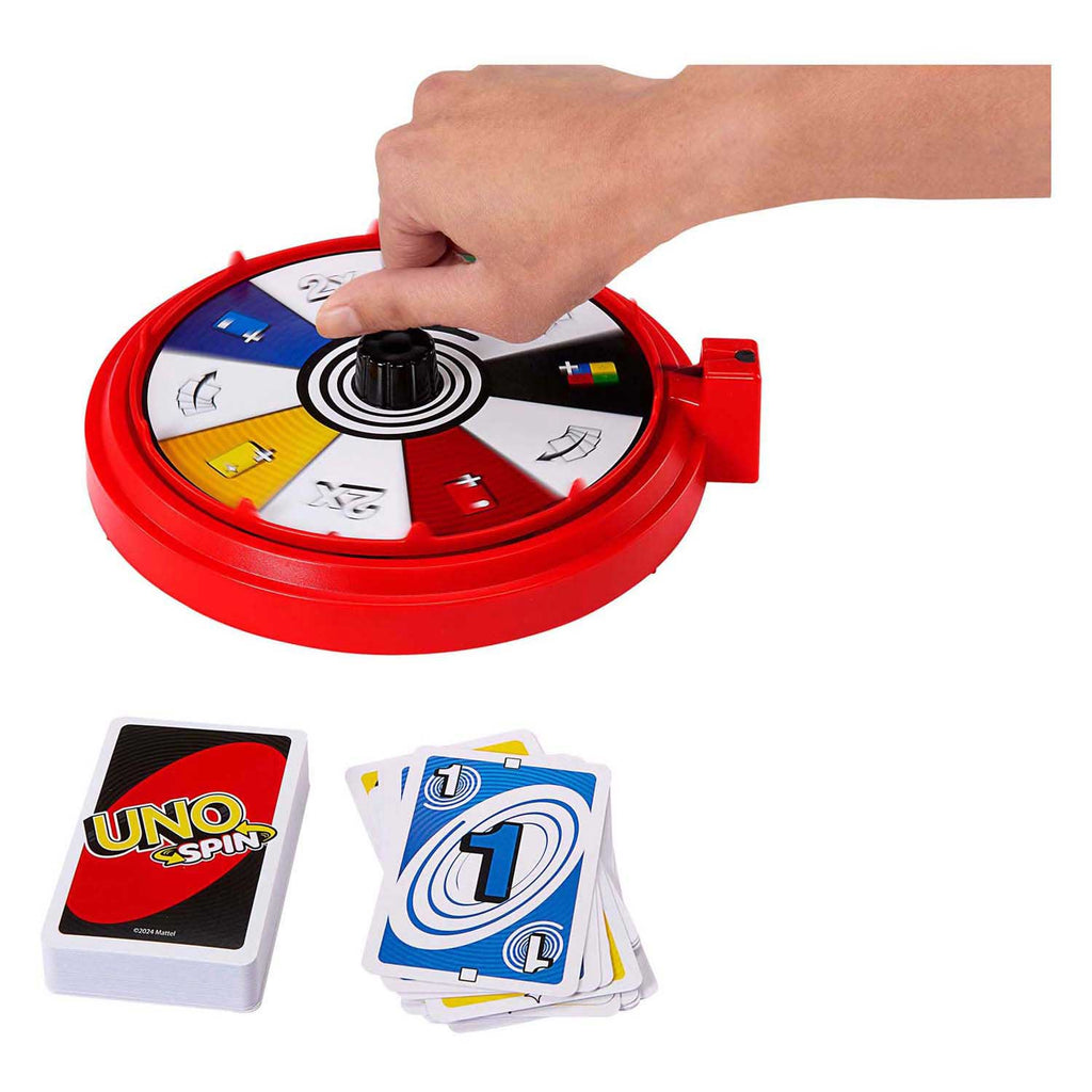 Mattel games uno spin kaartspel
