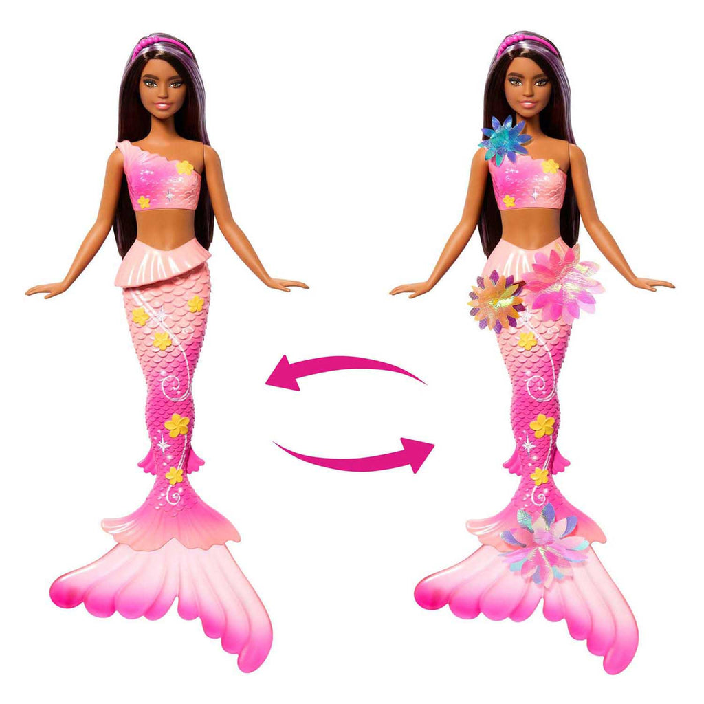 Barbie fantasy garden flower mermaid brunette