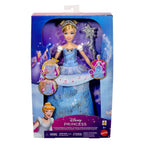 Mattel disney prinses assepoester – betoverende baljurk modepop met lichtshow en geluid