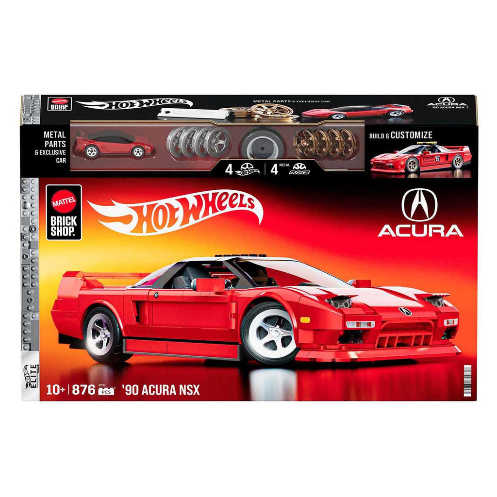 Mattel brick shop hot wheels elite serie - '90 acura nsx - 876 onderdelen
