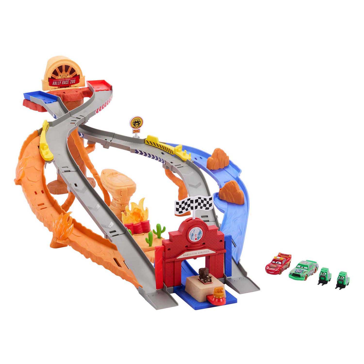 Disney en pixar cars reddingsweg racebaan
