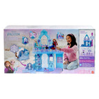 Mattel - frozen elsa's ijspaleis – 5 speelplekken met glijbaan balkon en olaf - 75 cm