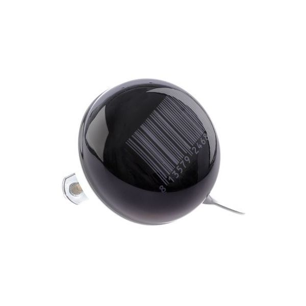 Nv ding dong bel 60mm stipes zwart met barcode kaart