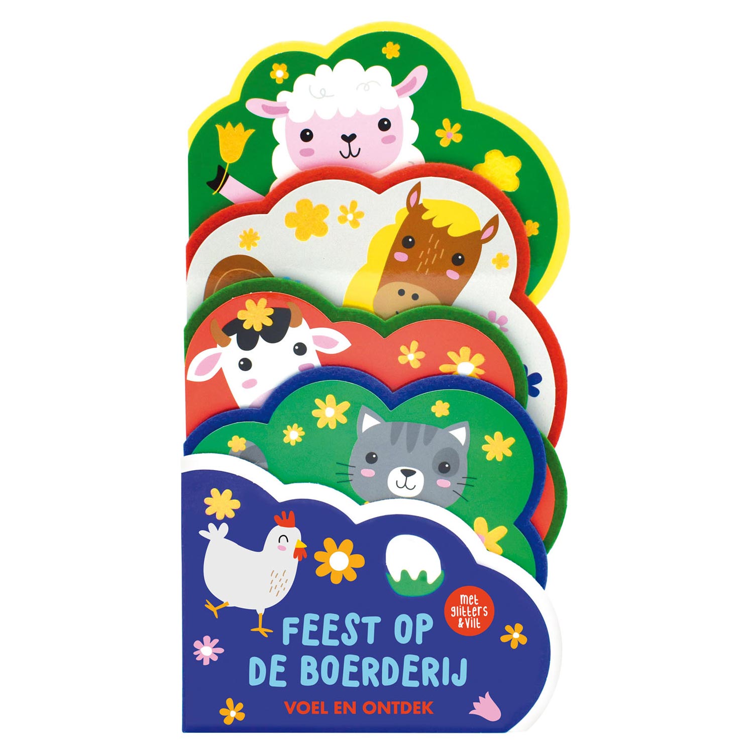 Voel ontdek met glitter en vilt - feest op de boerderij