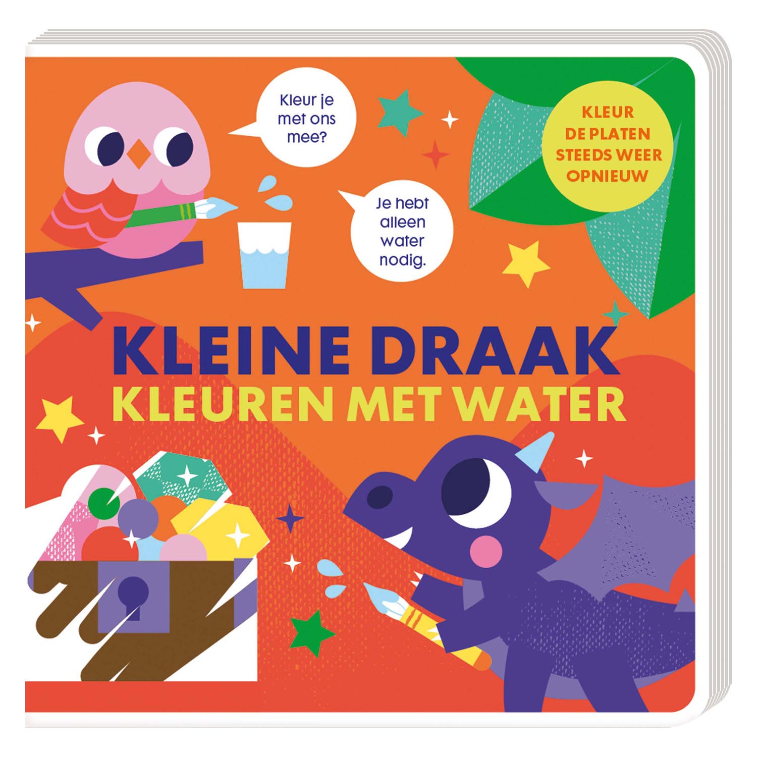 ImageBooks - ImageBooks Kleuren met water - kleine draak