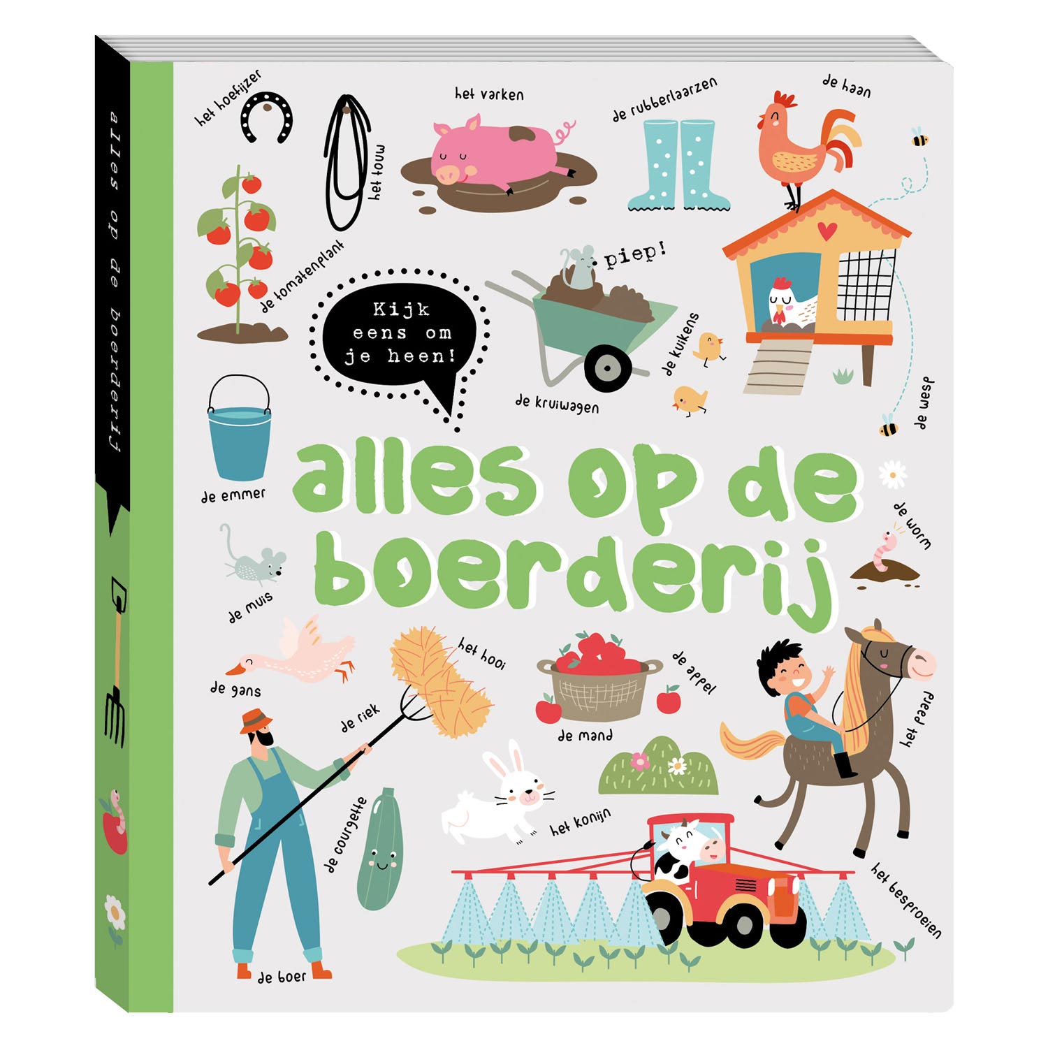 - Kartonboek Kijk eens om je heen - Alles op de boerderij