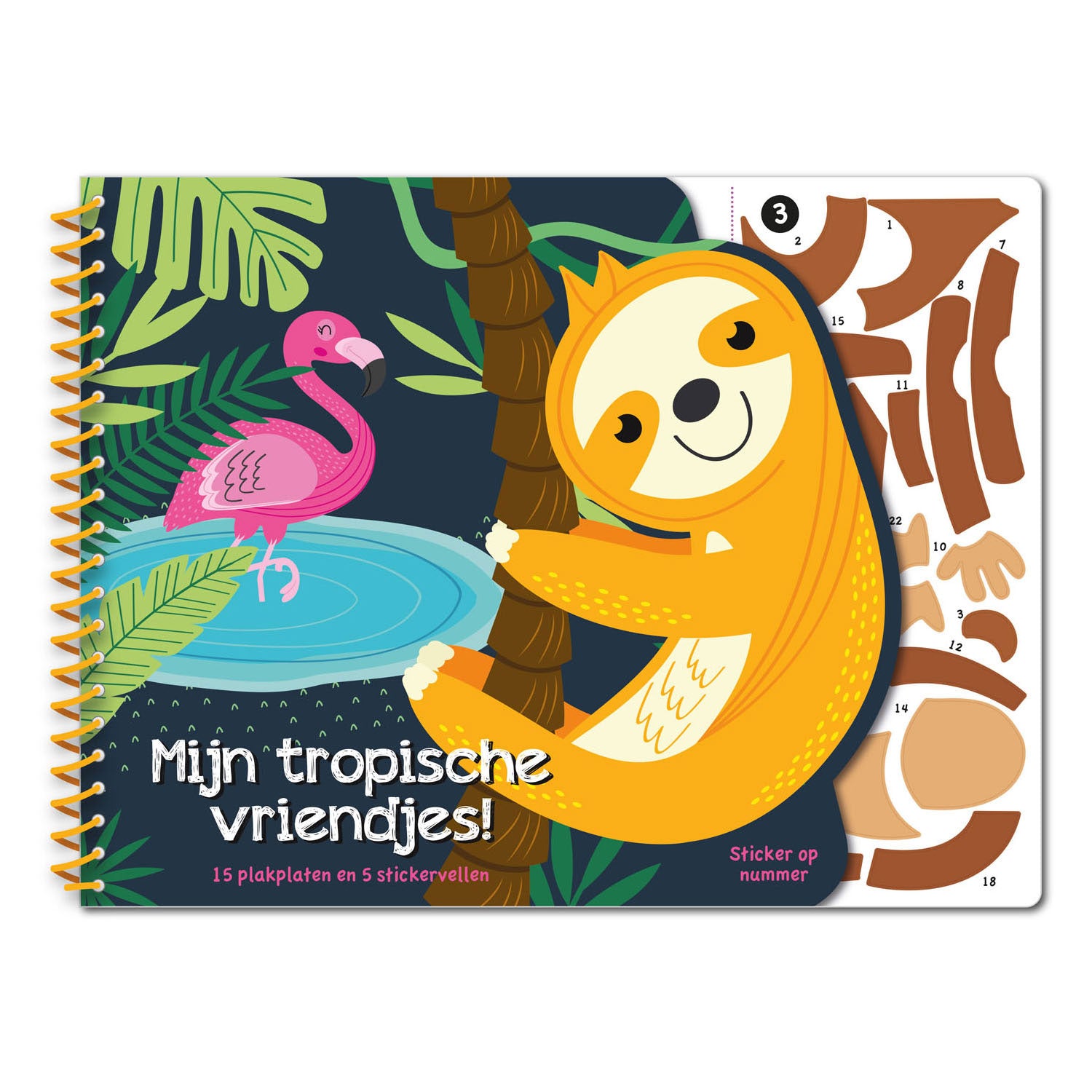 Stickeren op nummer - mijn tropische vriendjes
