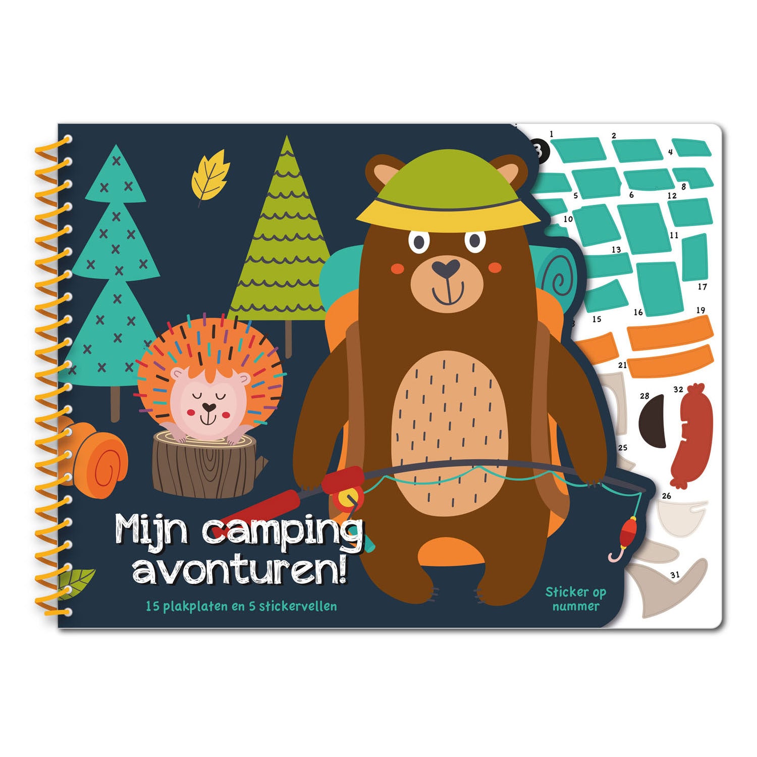 - Stickeren op nummer - Mijn campingavonturen