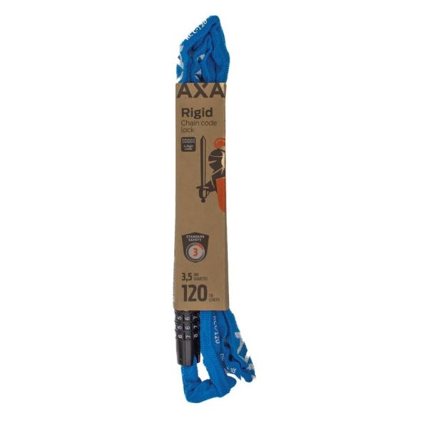 Axa - Slotketting rigid 120cm codeslot blauw