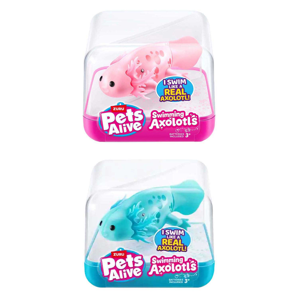 Zuru pets alive zwemmende axolotl