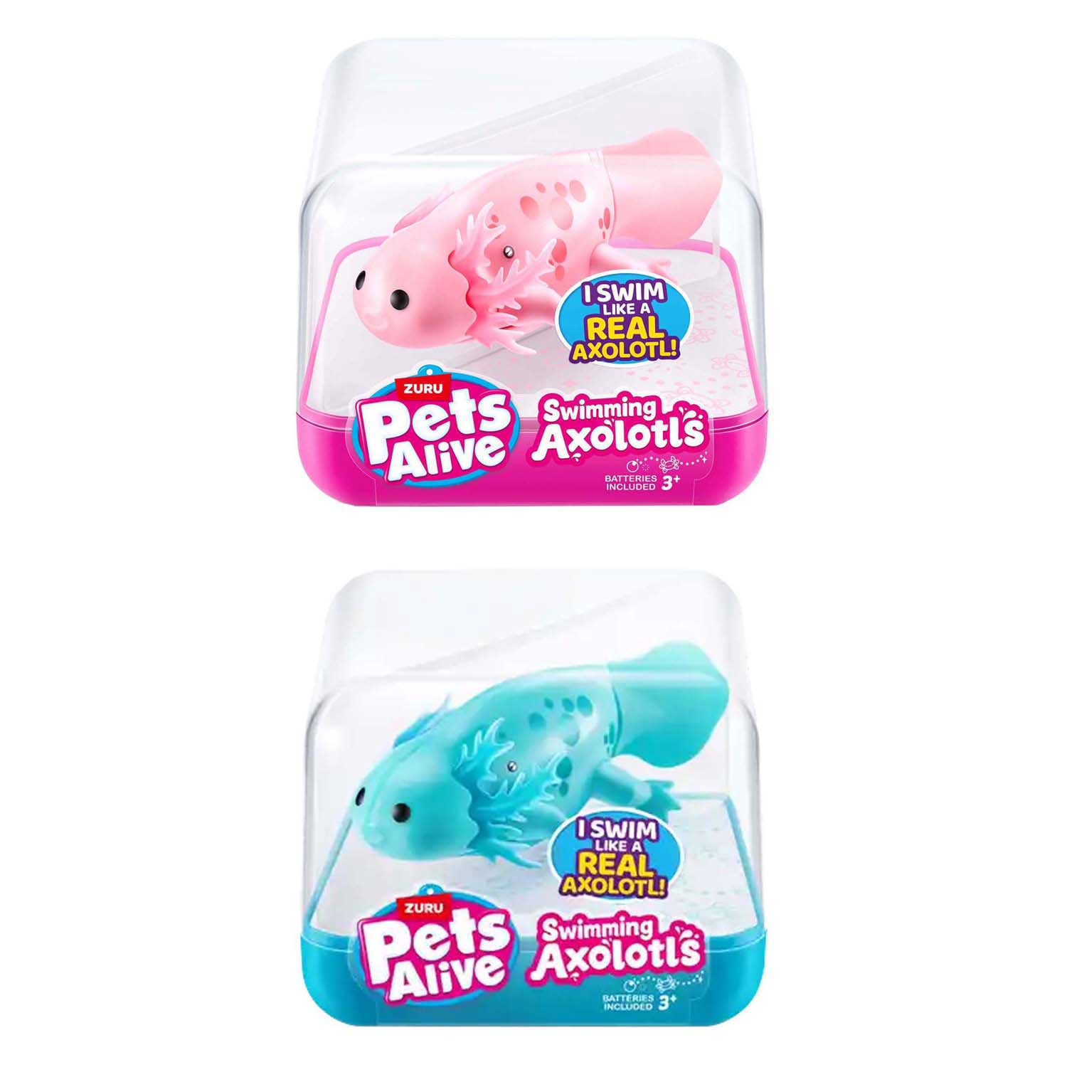Zuru pets alive zwemmende axolotl
