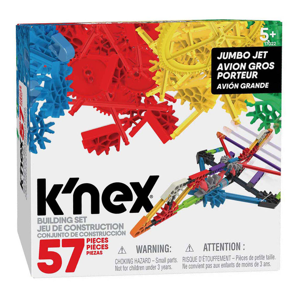 K'nex bouwset - jumbo jet, 57dlg.