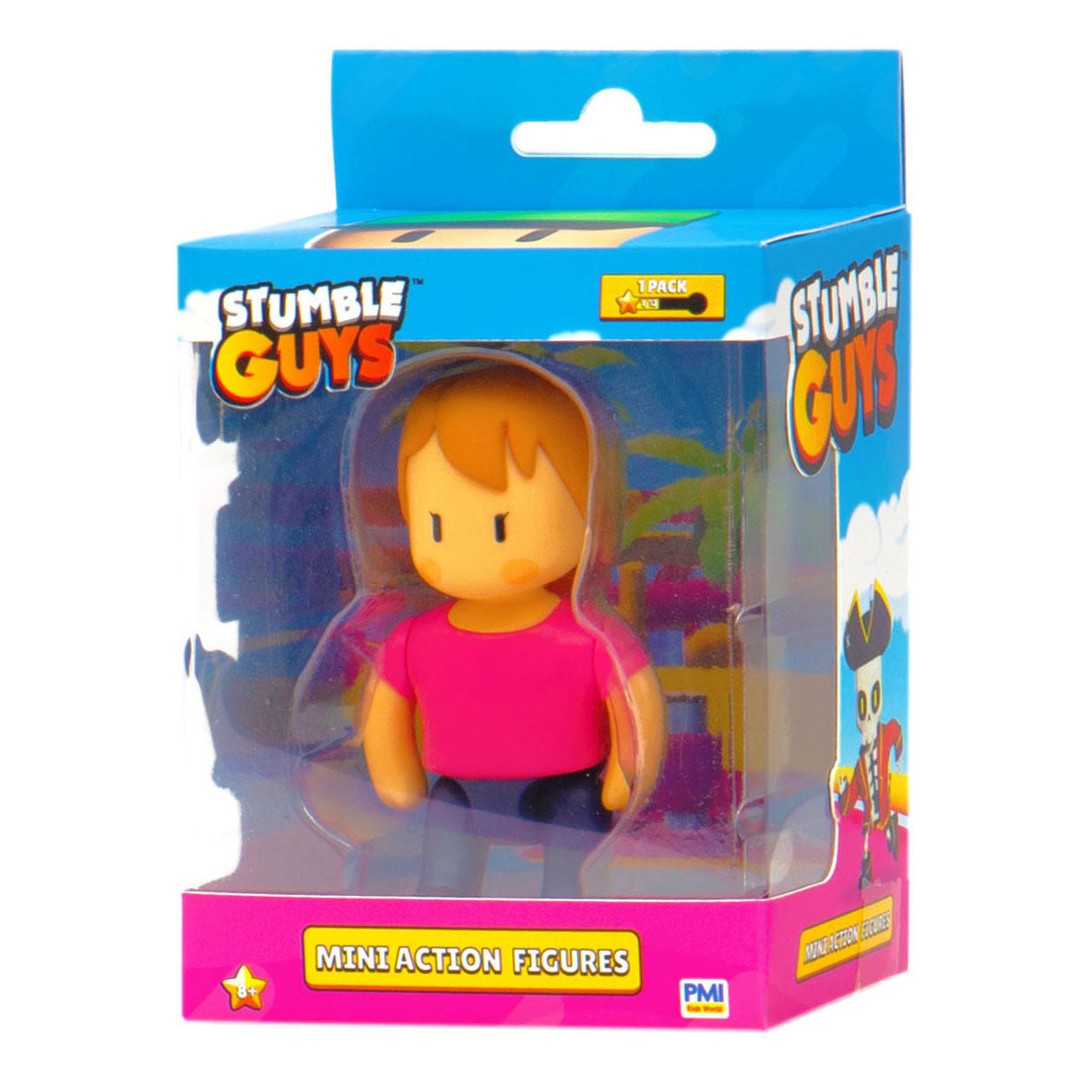 Stumble Guys - Stumble Guys mini actiefiguur - ms. stumble